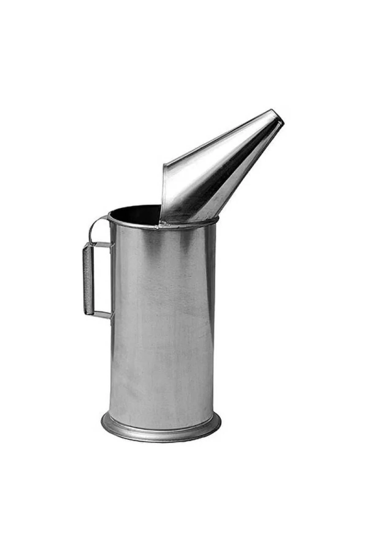 10 Lt. Metal Galvaniz Yağdanlık Huni Ağızlı Aktarma Kabı