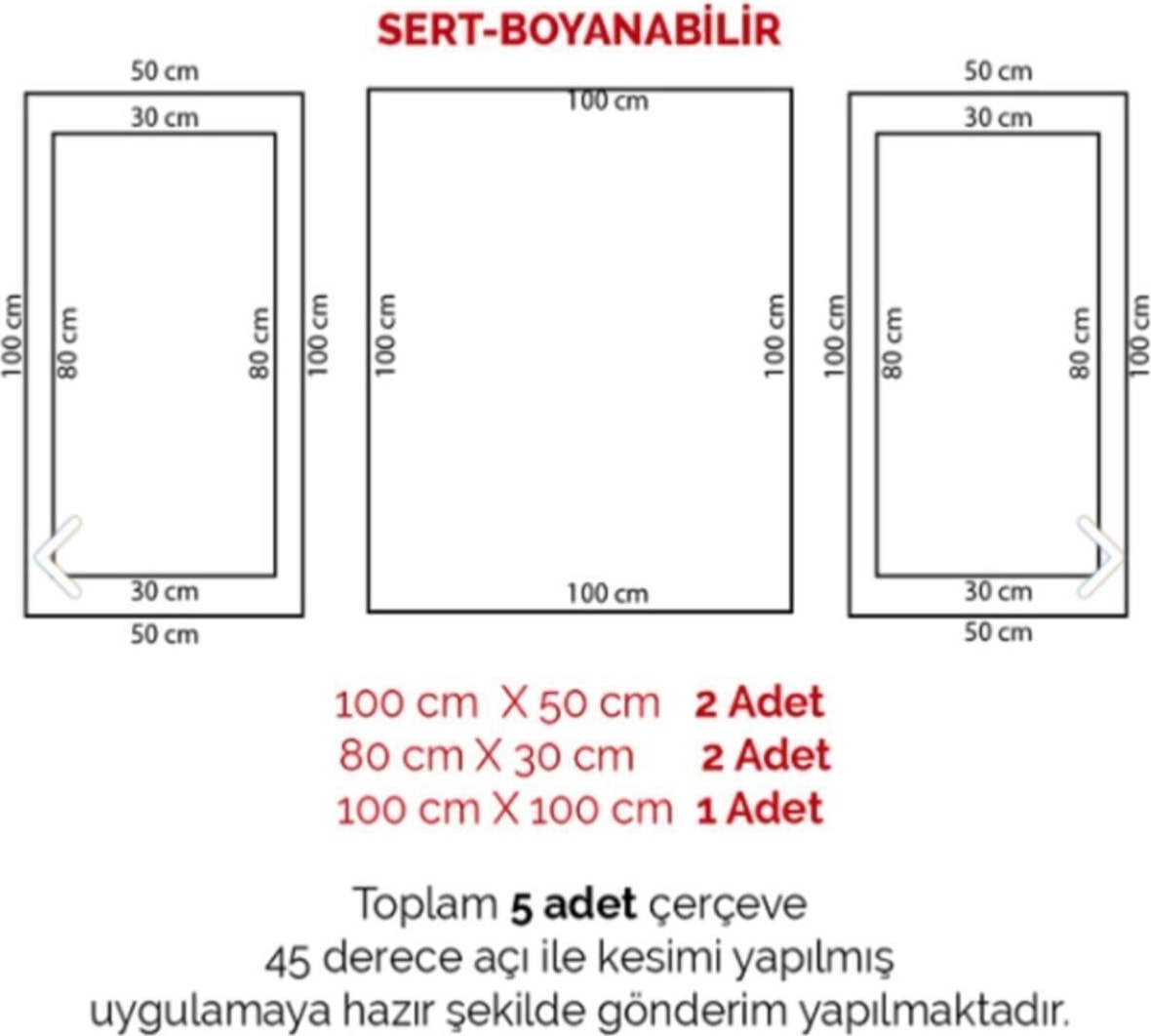 Boyanabilir Dekoratif Hazır Kesi mli Duvar Çıtası