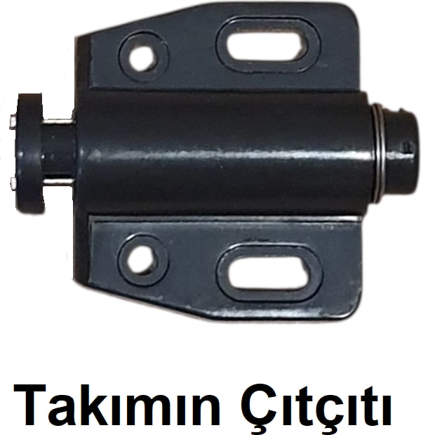 U Tipi Çıtçıtlı Cam Kapak Menteşe Seti 2 Takım
