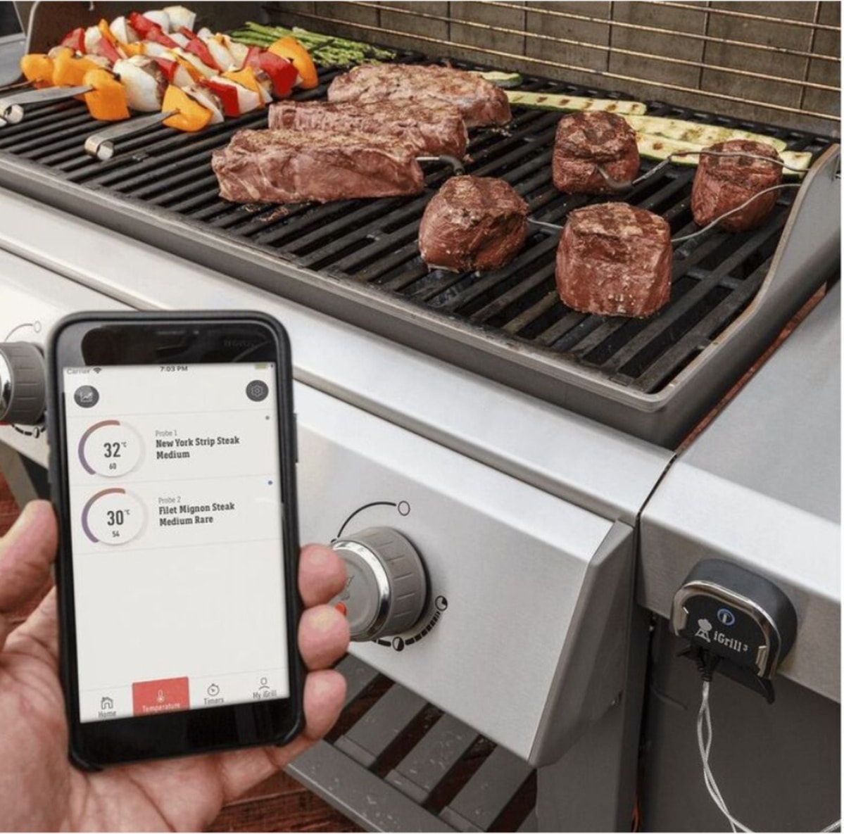 WEBER Igrill 3 Bluetooth Termometre, Genesis Iı & Spirit Iı Uyumlu