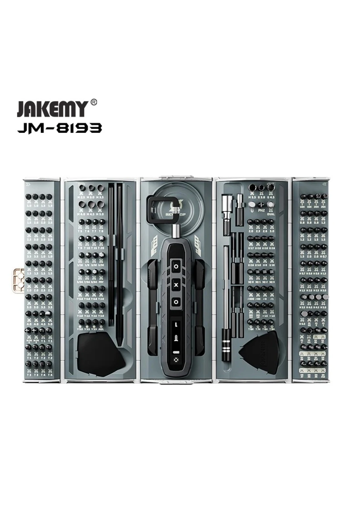 180 Parça Şarjlı Mini Tornavida Seti Başlıkları ile Beraber Telefon ve Notebook Uyumlu