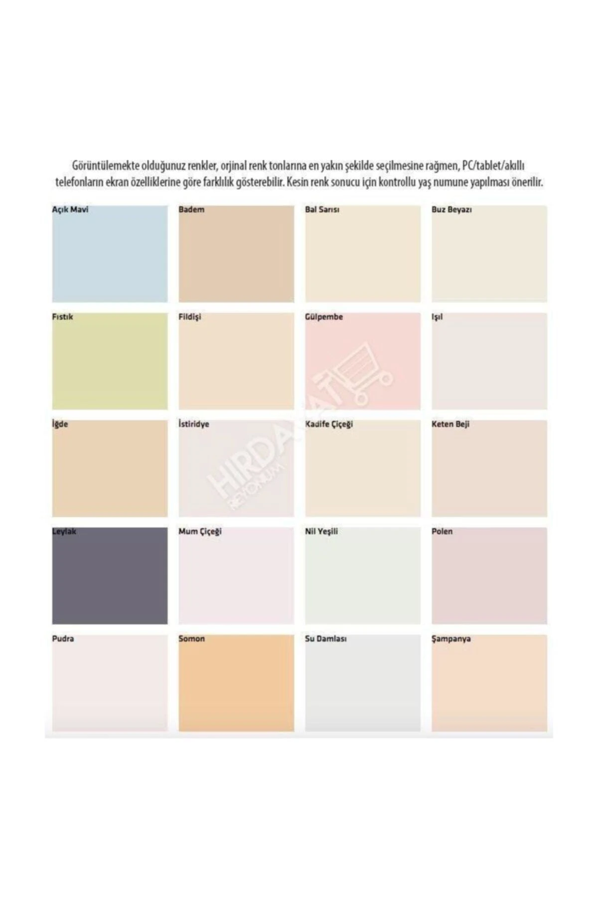 Plastik İç Cephe Duvar Boyası 20KG+Tavan 10KG+Boya Seti Renk:Rüzgar