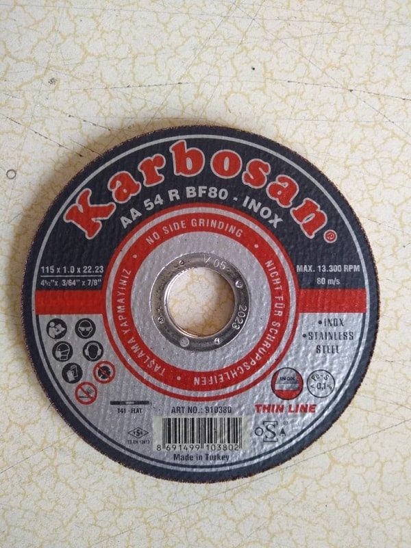 KARBOSAN 5 Adet 115 mm  Inox Kesici Taş