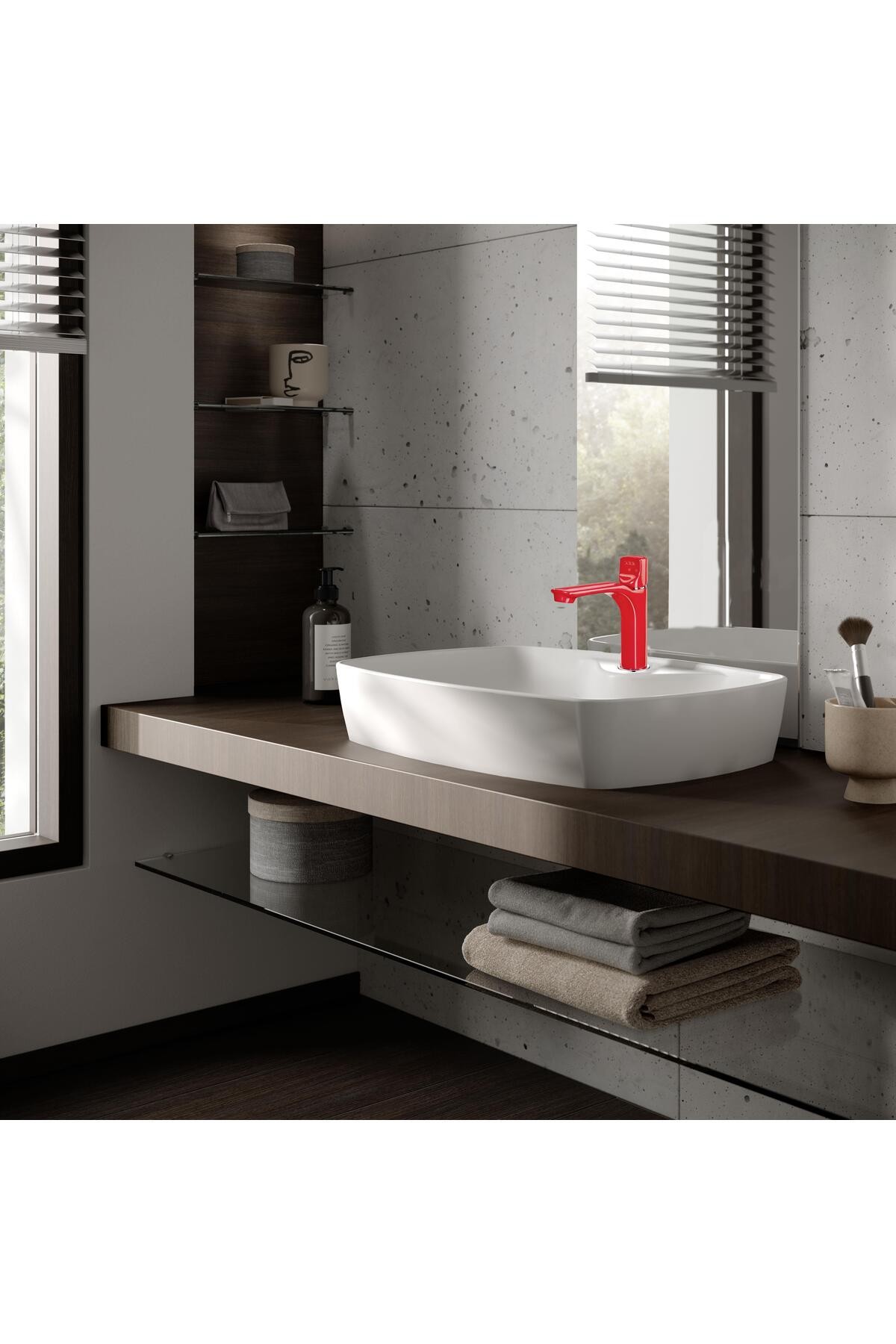 Myra Lavabo Bataryası- Kırmızı 104308986