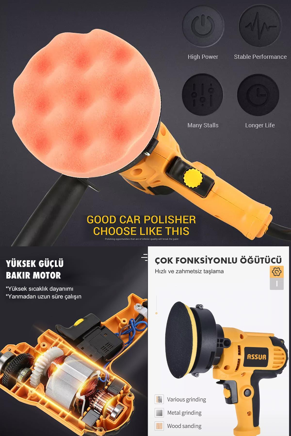 450w Elektrikli 125 mm Dikey Polisaj Zımpara Makinesi