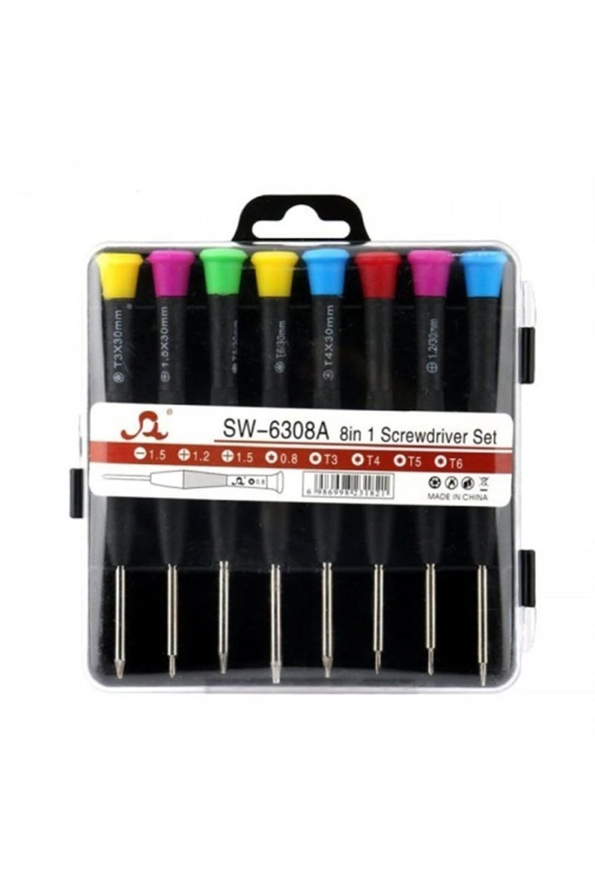 SW-6308A 8in 1 Tornavida Seti