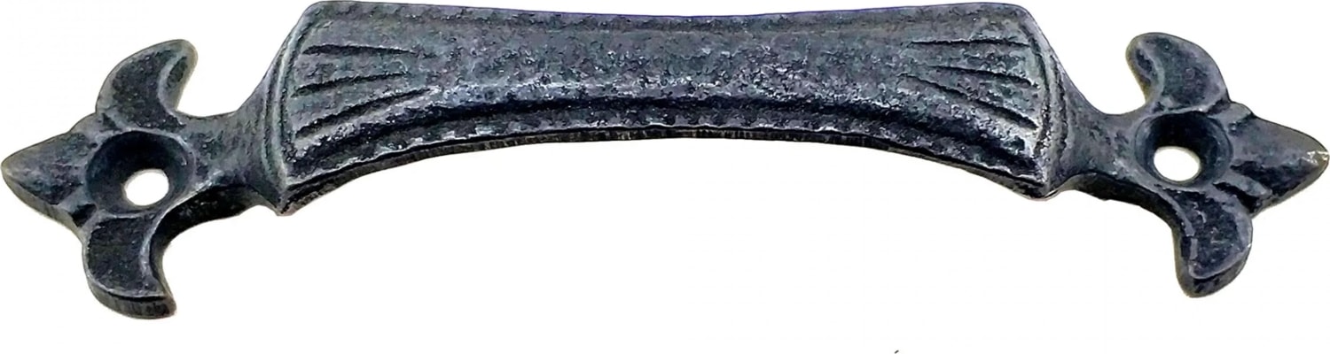 Antika Tarz Dekoratif Pirinç Lale Mobilya Kulbu - 27X115 Mm, Oksit