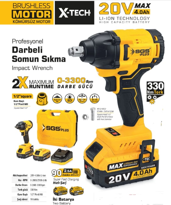 Akülü Darbeli Somun Sökme 5502