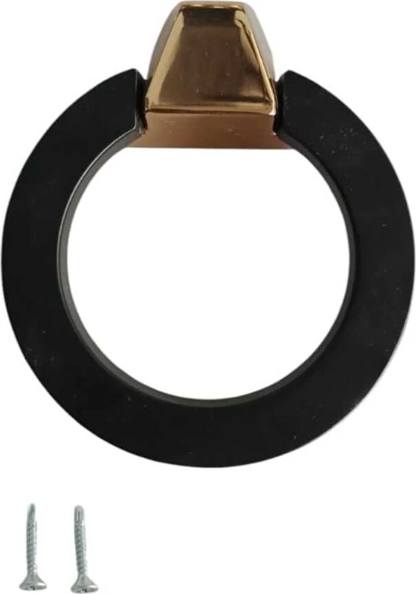 Şık Çelik Kapı Tokmağı, Siyah, Dayanıklı ve Modern Tasarım