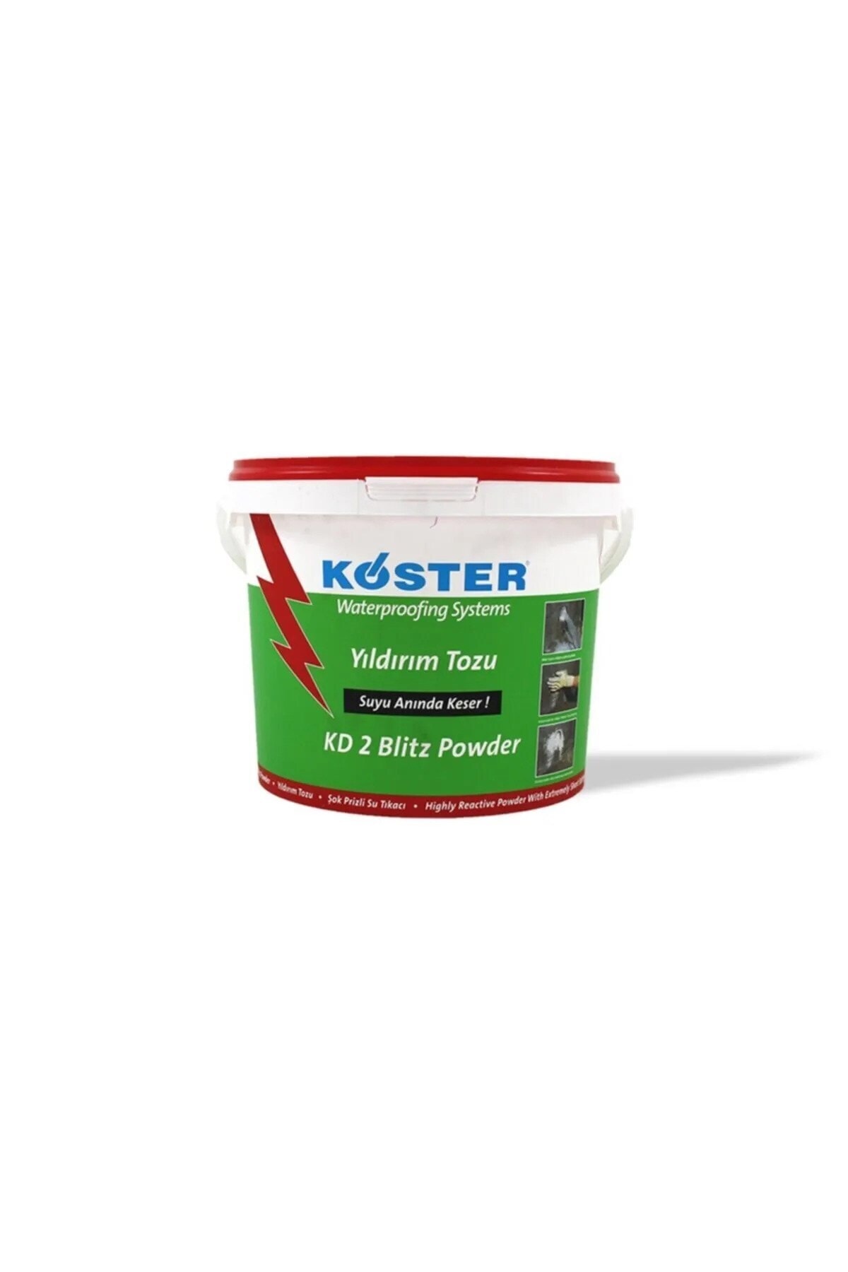 Köster Yıldırım Tozu / 5 kg / Şok Prizli Su Tıkaç Harcı