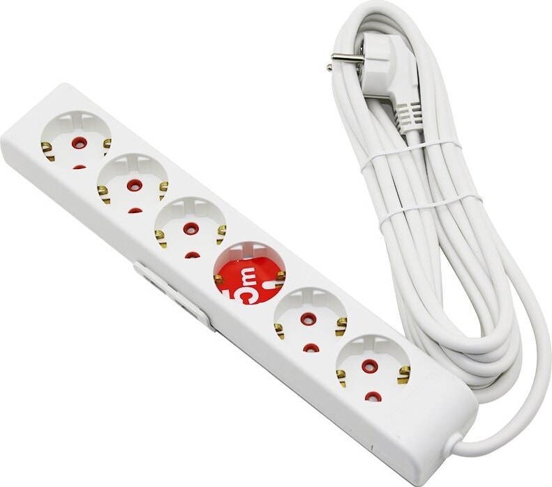 Rı-Tech 6lı - 5mt Uzatma Kablo - Topraklı Grup Priz 001 175 610002 05 00