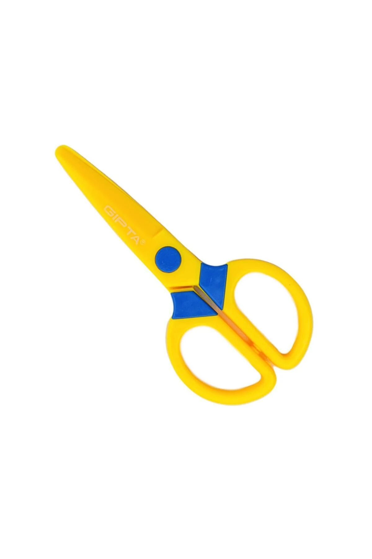 Küt Uçlu Plastik Gövde Çocuk Makası (K720) Sarı