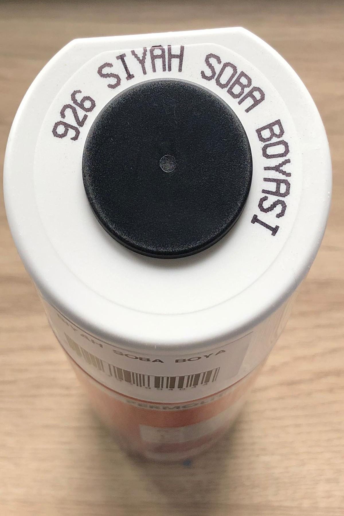 926 Siyah Soba Boyası Isıya Dayanıklı Yanmaz Mat Egsoz Mangal Fırın Boyası 400ml