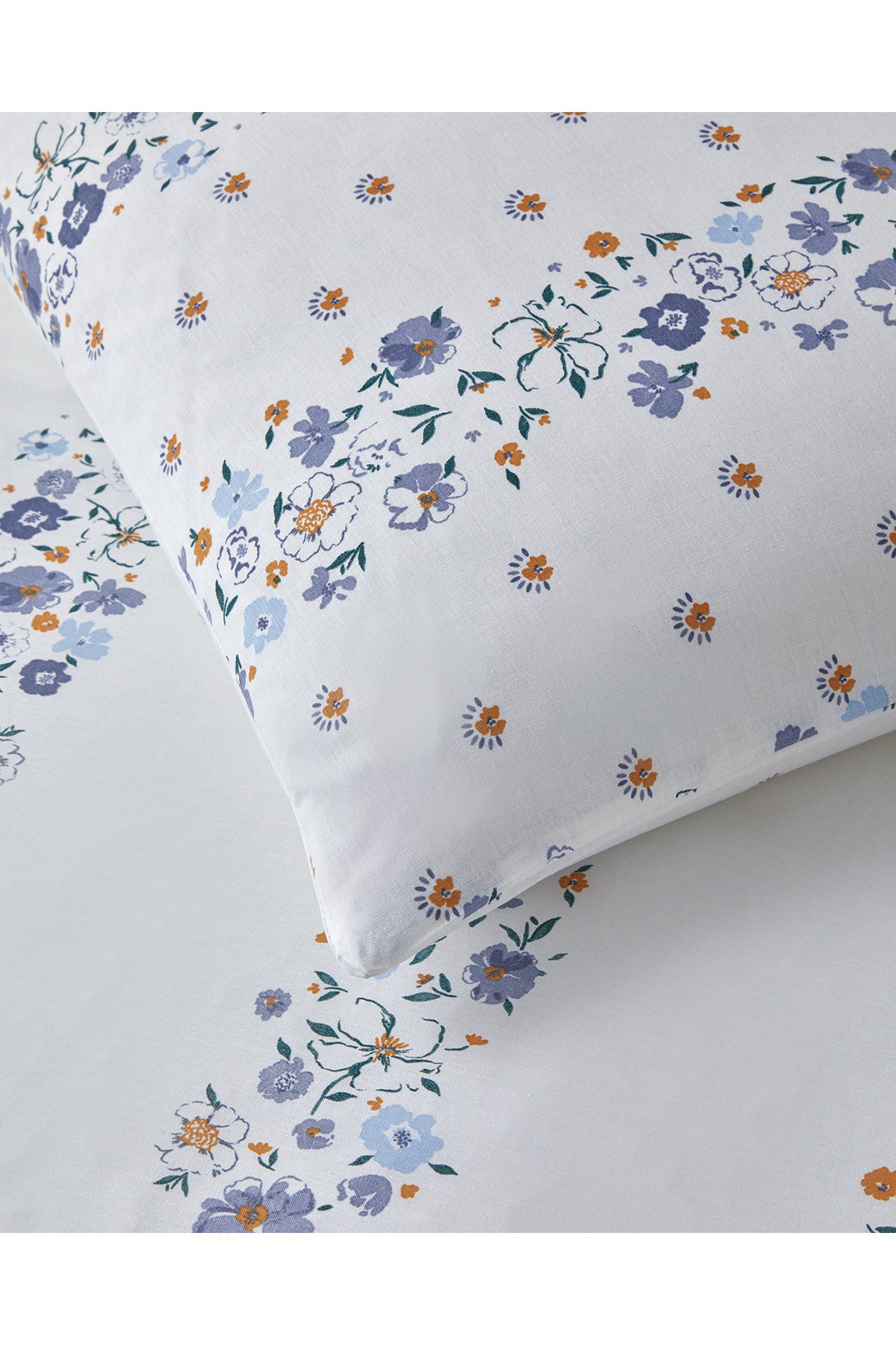 Floret Line Pamuk Çift Kişilik Nevresim Takımı 200x220 cm Mavi