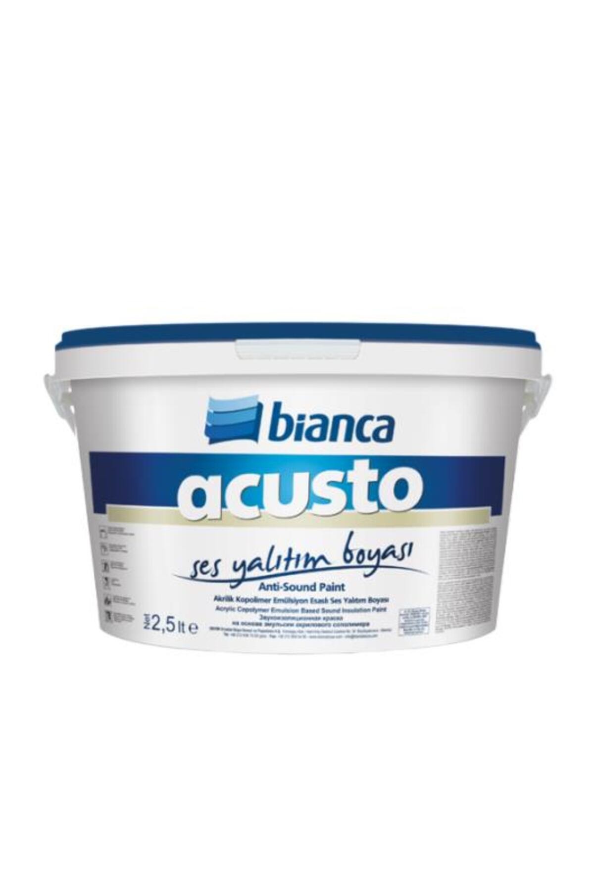 Acusto Ses Yalıtım Boyası 2,5lt Beyaz