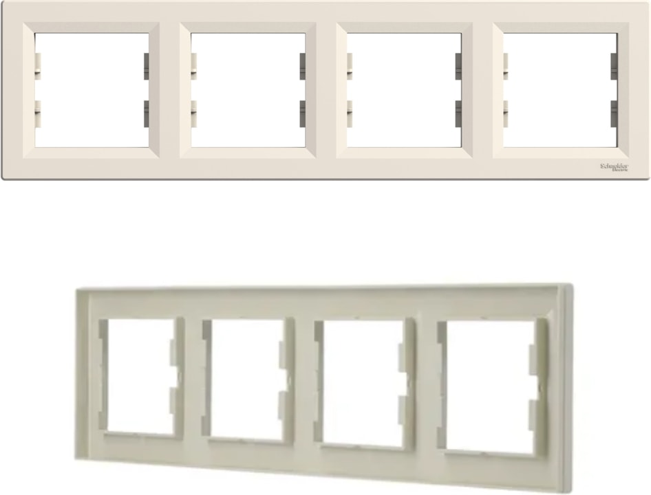 Asfora Krem 4'Lü Çerçeve