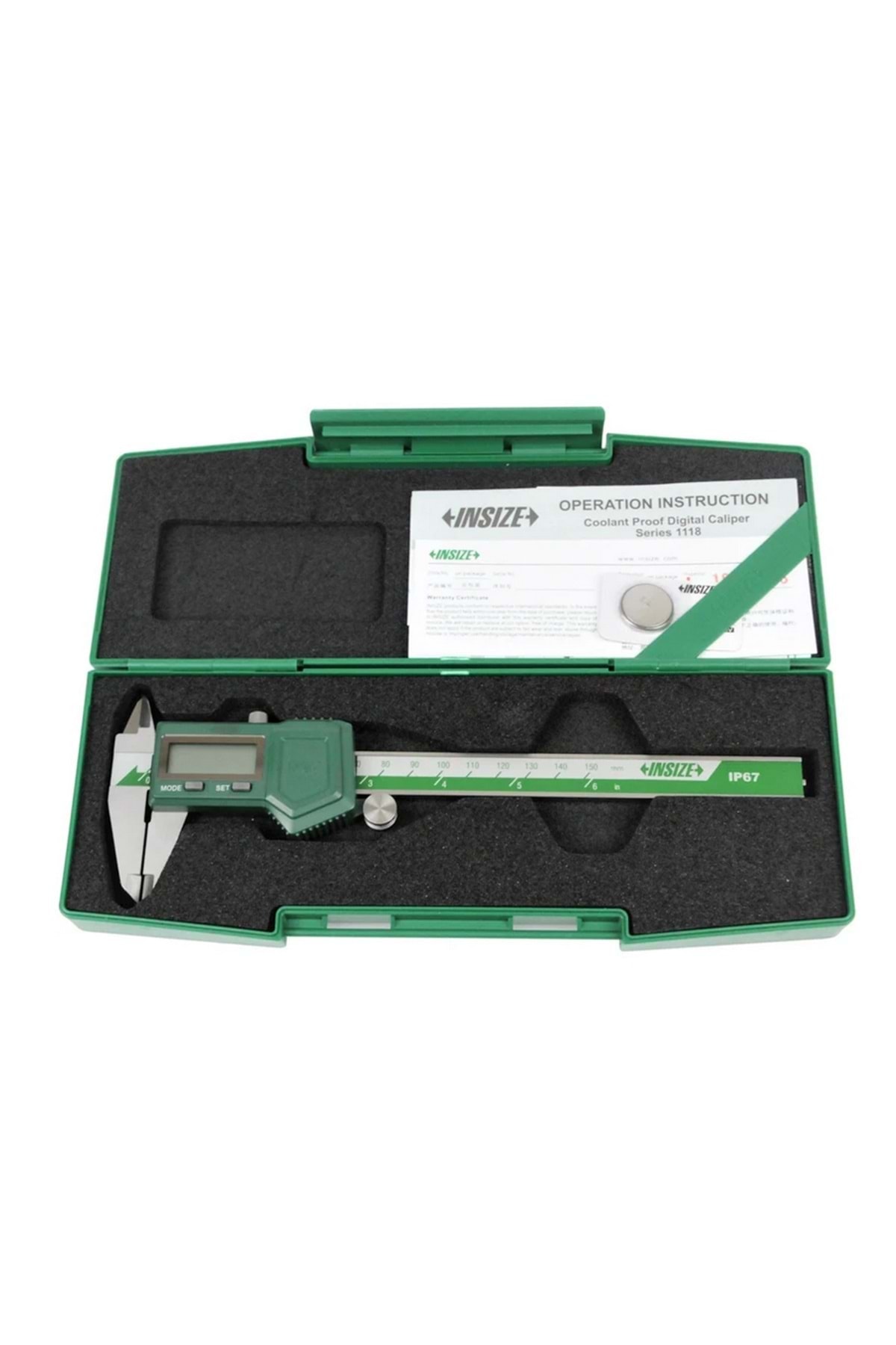INSIZE 1118-150BW Dijital Kumpas IP67 SD