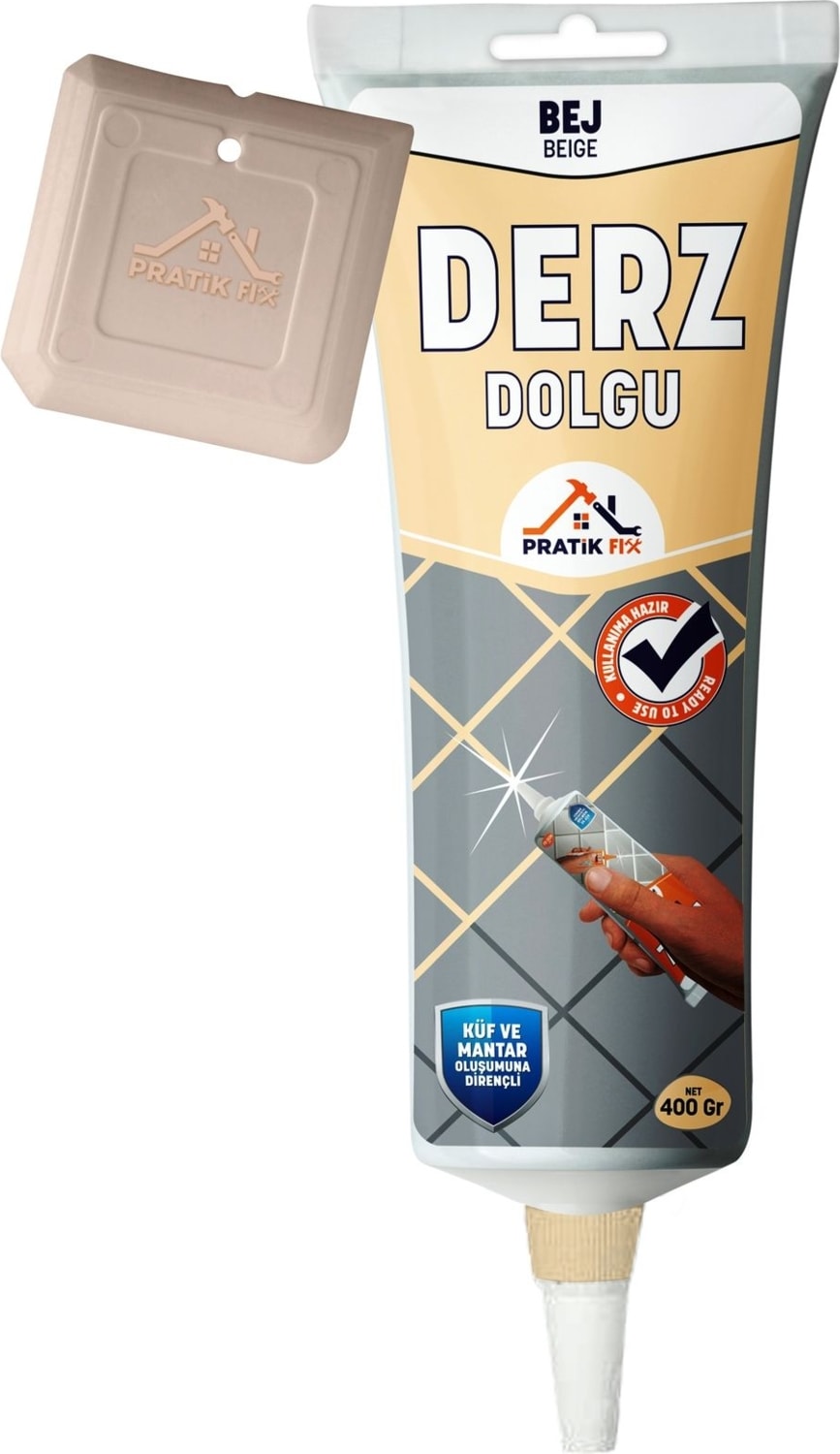 Fayans Arası Hazır Derz Dolgu Bej ve Derz Kazıyıcı 2li Set 400 gr