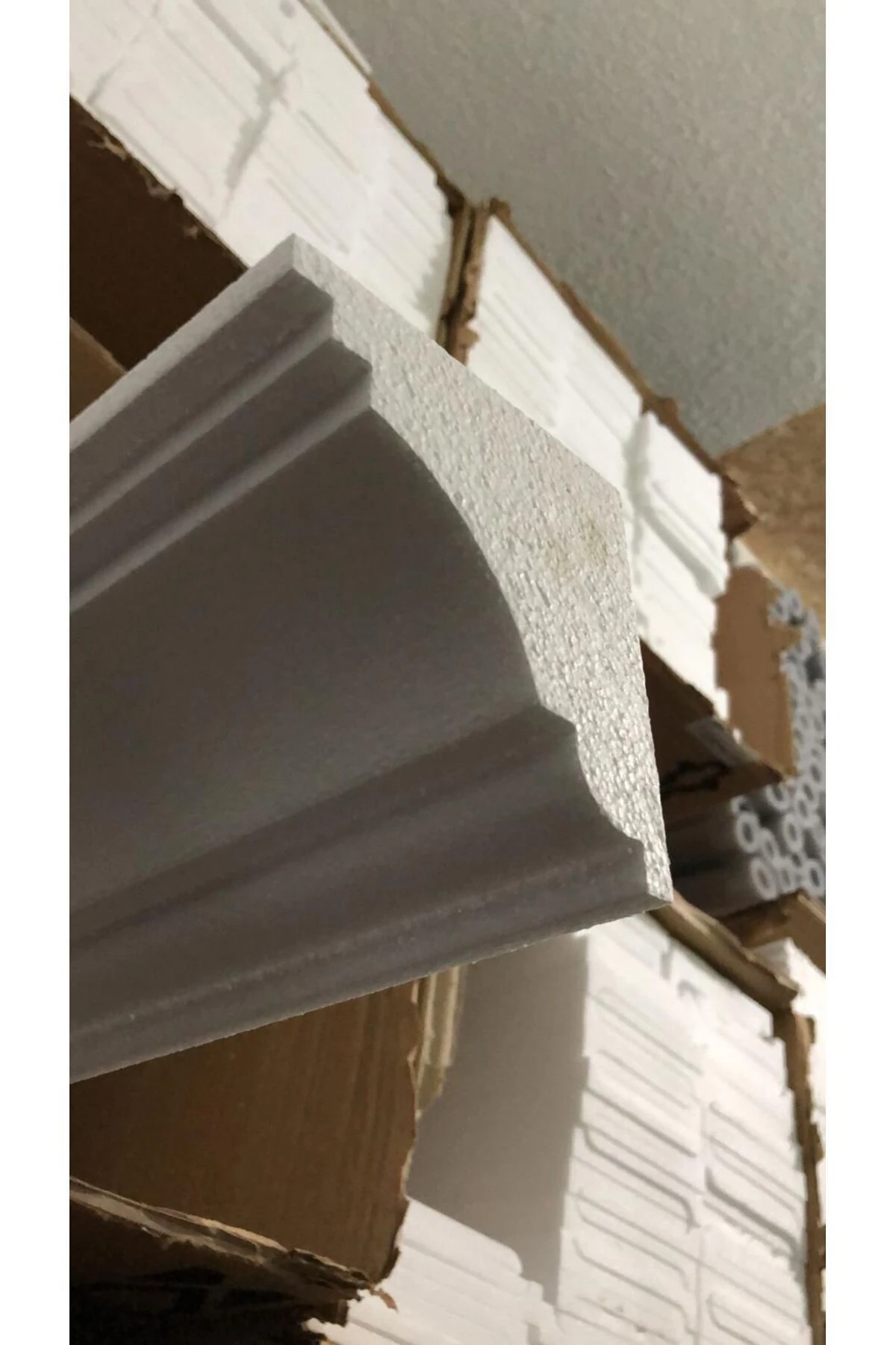 Hazır Korniş Önü Strafor Kartonpiyer Klk-1 10*10cm 2 Adet (4 METRE)