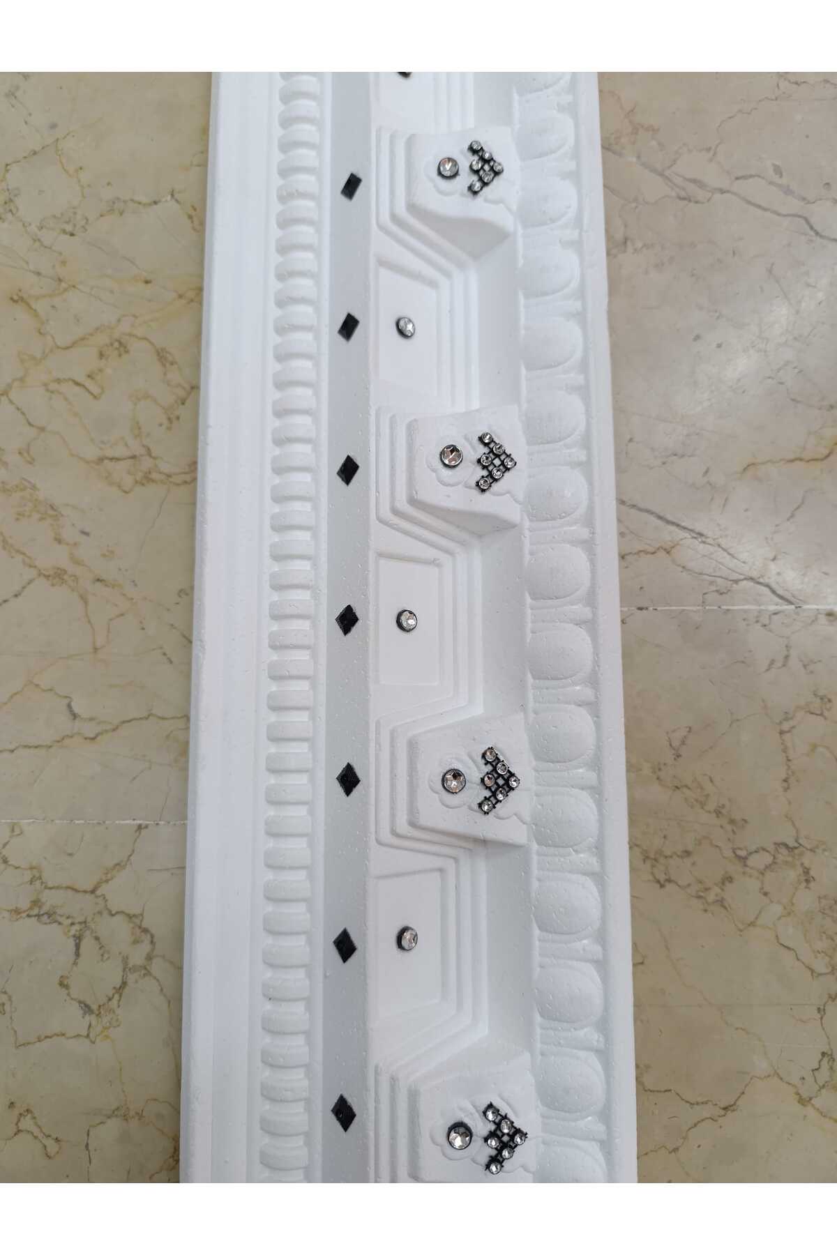 Osmanlı Desenli Altın Sarı Taşlı Stropiyer 5 Adet-10 Mt (2 Mt uzunluk)