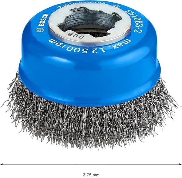 Professional Accessories Clean Dalgalı Tencere Fırçası (Metal Için, X-Lock Için, Ø 75 Mm, Tel