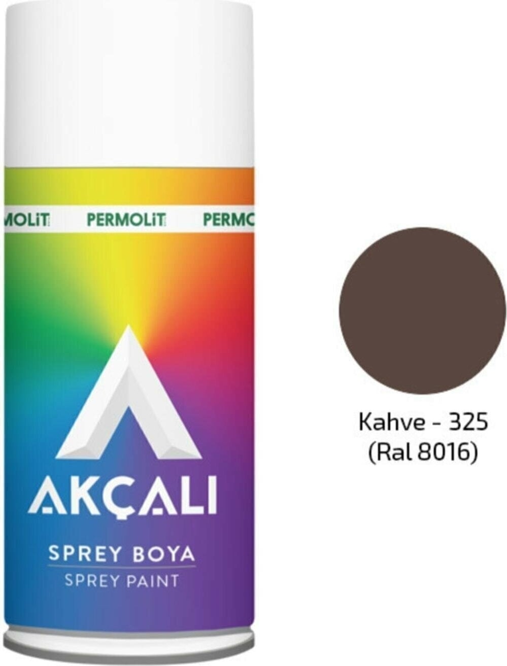 Sprey Boya 3'lü Set (Kahve 325 - 400 ml / 3 Adet Sprey Boya + 1 Adet Eldiven)