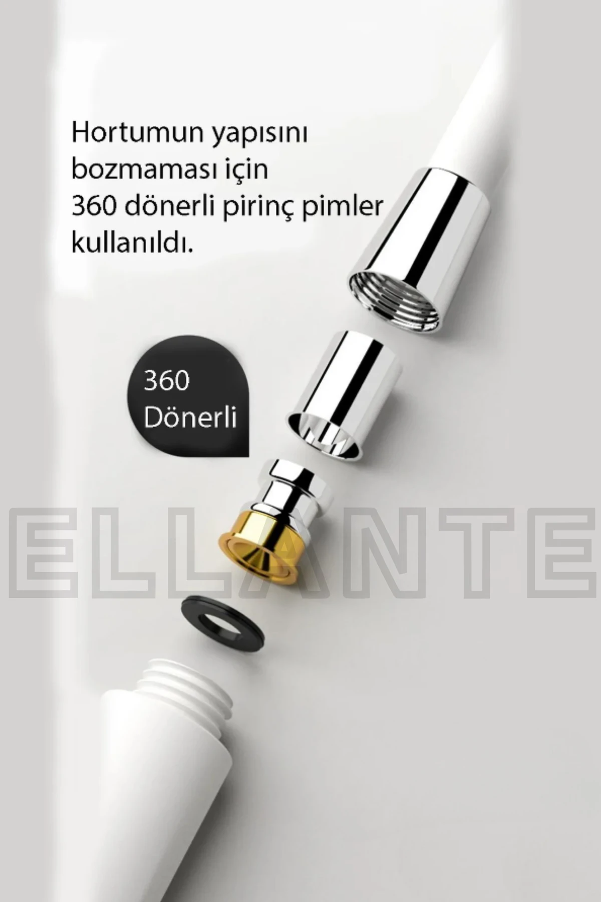 150cm Modern SİYAH Pvc Duş Hortumu, Esnek Ve Patlamaya Dayanıklı - Paslanmaz Banyo Hortumu