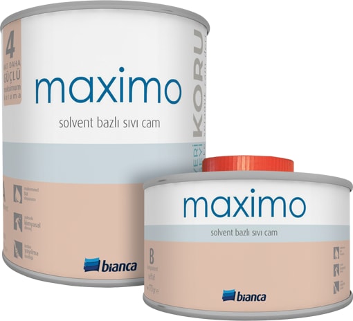 BİANCA  Maximo – Solvent Bazlı Sıvı Cam 0,50 kg Ipek Mat