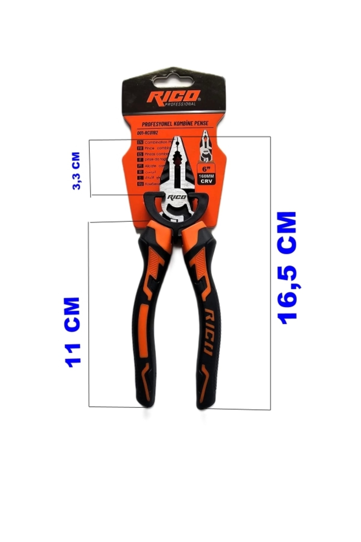 Profesyonel Elektrikçi Kombine Pense 160mm 6"