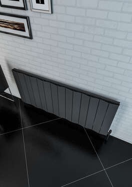 Cunda Yatay Alüminyum Radyatör 1325X600 Pütürlü Beyaz (Ral 9016)