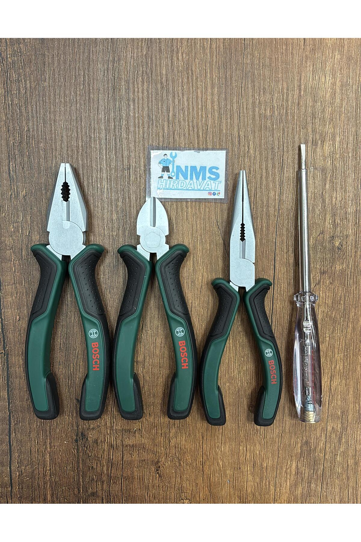 180 Pense 160 Yankeski 160 Kargaburun İzeltaş Kontrol Kalemi El Aleti Seti 4 Parça NMS HIRDAVAT