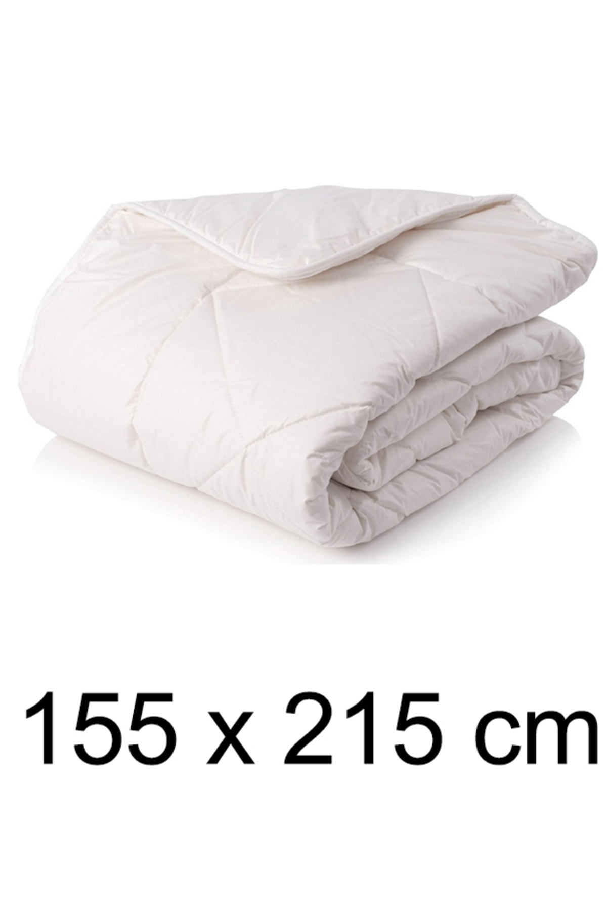Bambu Yastık Yorgan Seti Tek Kişilik 155x215 Beyaz