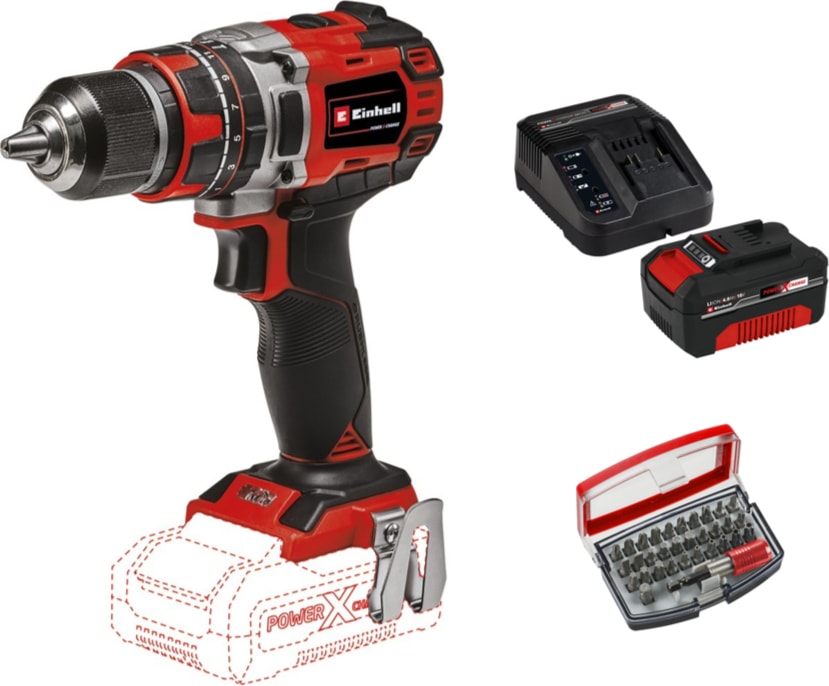 Tp-Cd 18/50 Li-I Bl Solo Akülü Vidalama Seti + 1 x 4 Ah Starter Kit + Kwb 32 Parça Bits Uç