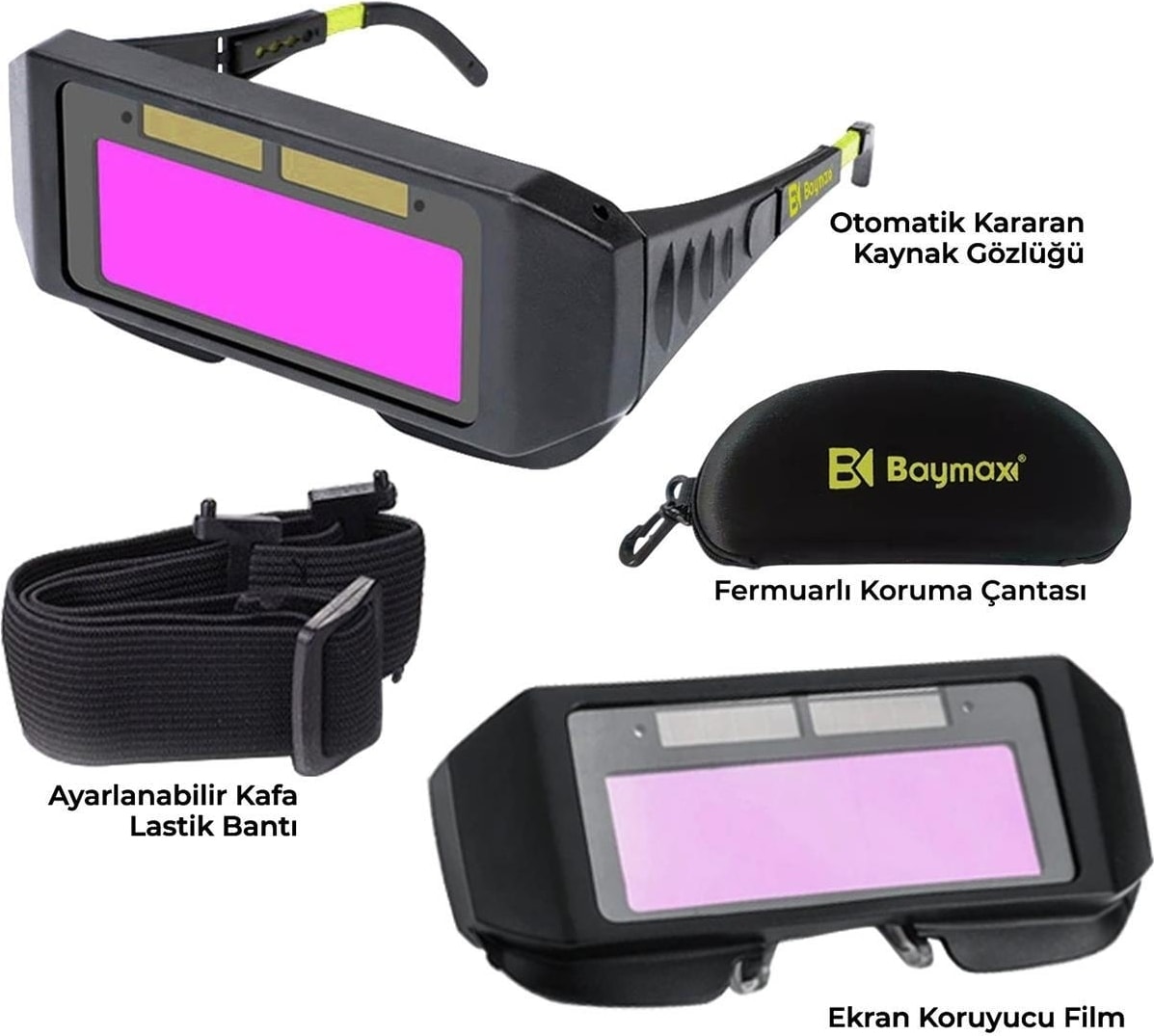 Max-Weld BX-3200 Otomatik Kararan Colormatik Kaynak Gözlüğü