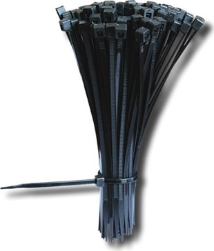 Klips Kablo Bağı Cırt Kelepçe 3.6X150MM Siyah