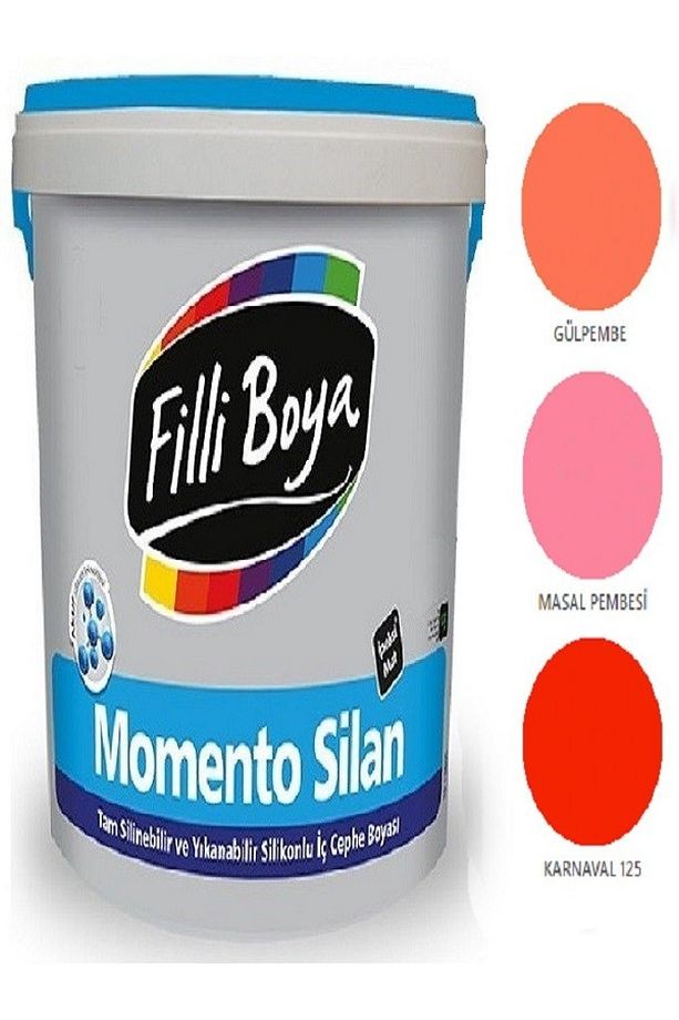 Momento Silan Tam Silinebilir Yıkanabilir Silikonlu Ipek Mat Boya 2,5lt (gülpembe)
