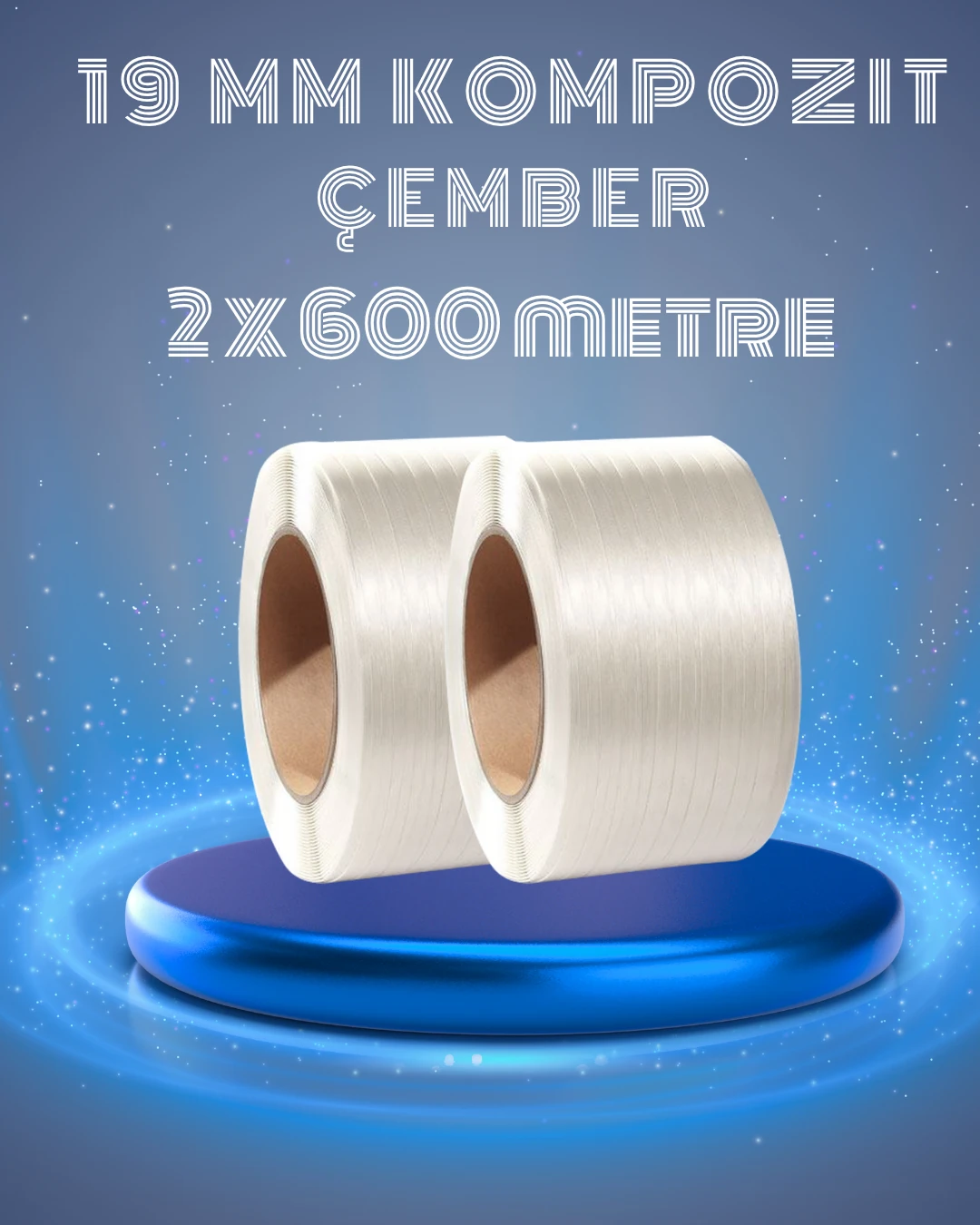 19 mm 2'li Kompozit Lifli Çember 600 Metre