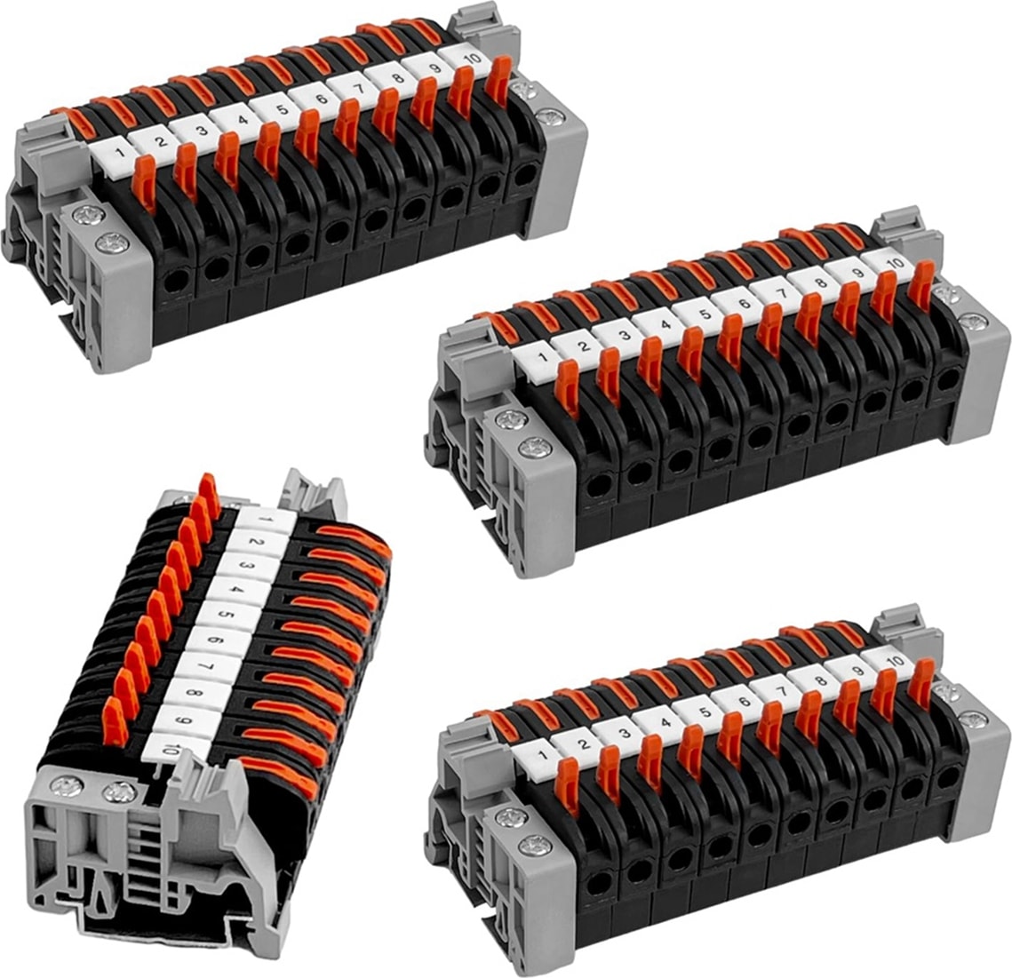 40'lı Paket Dın Ray Terminali,0,08-4 Mm² PCT-211 Dın Ray Terminalleri,siyah Terminal Bloğu Kiti,elektrik Bağlantı Bloğu (Yurt Dışından)