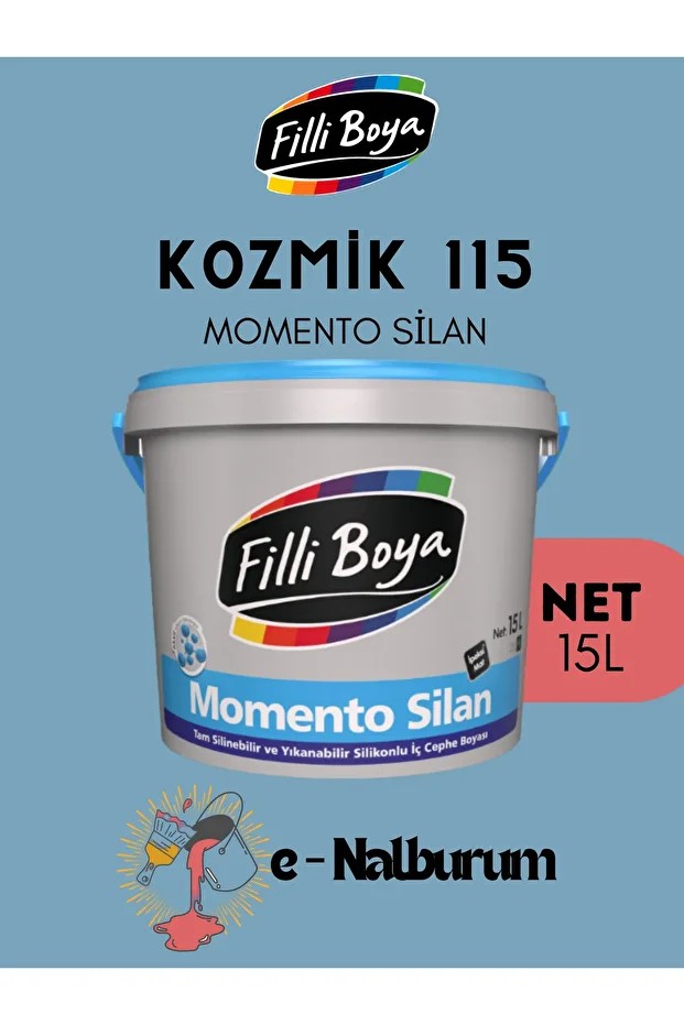 Momento Silan Tam Silinebilir-Yıkanabilir,Silikonlu,Parlak-Yüksek Kapatıcı Boya Kozmik115