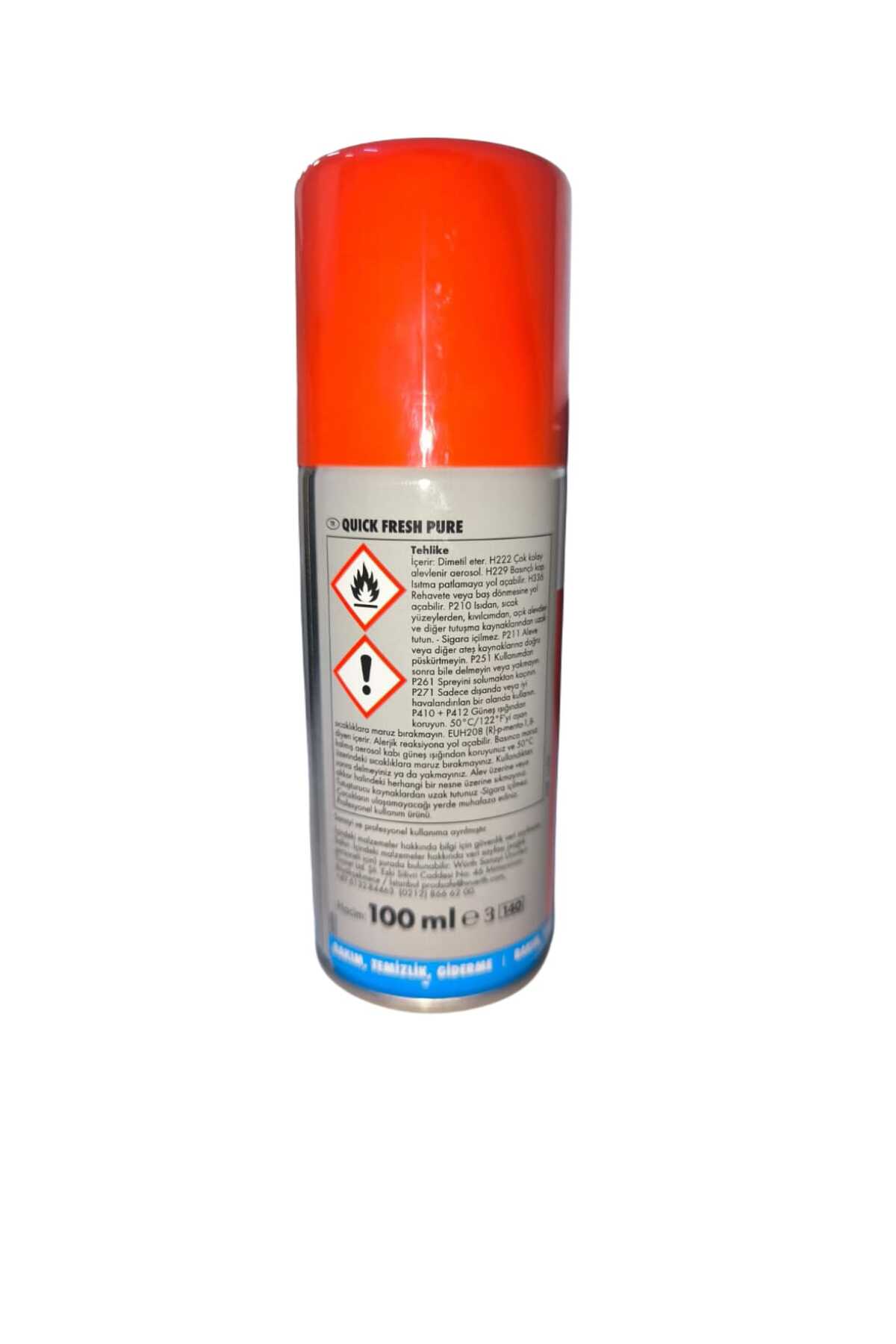 QUİCK FRESH PURE ARAÇ İÇİ TEMİZLEMEYE SPREYİ 100ml