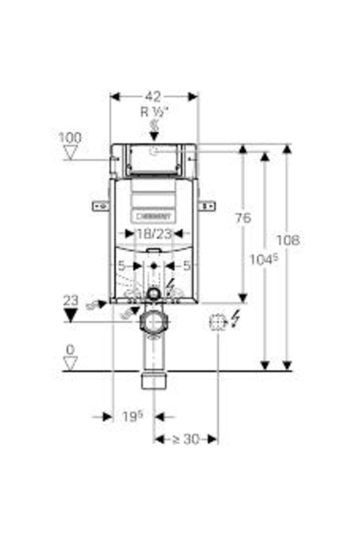 Gömme Rezervuar Sigma - 12 Cm - Kombifix - Ayaklı