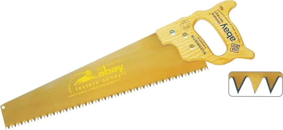 Sarı Çelik Pala Testere 50 cm - Ahşap Sap