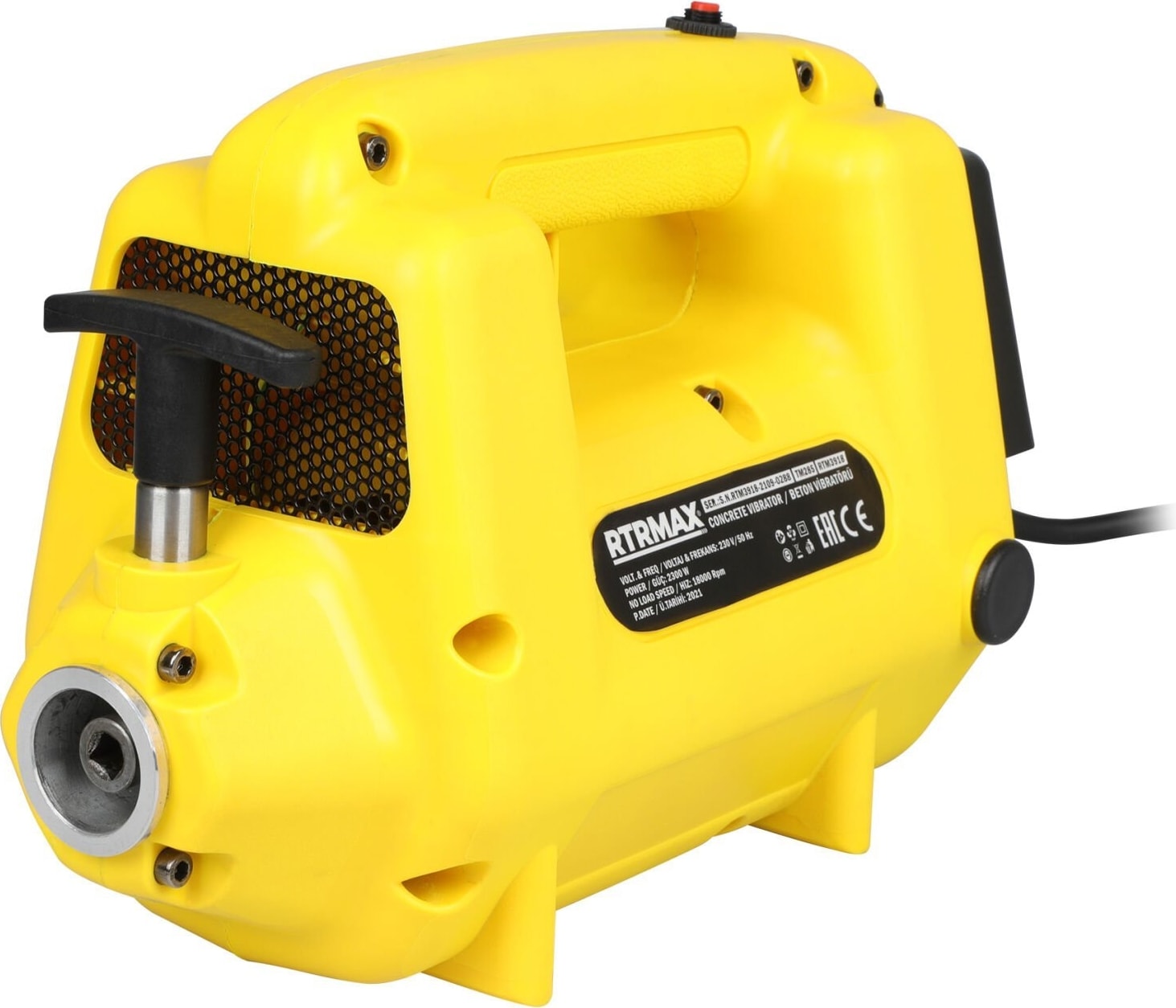 RTM3918 Beton Vibratörü 2300 W 18000 Rpm 45 mm
