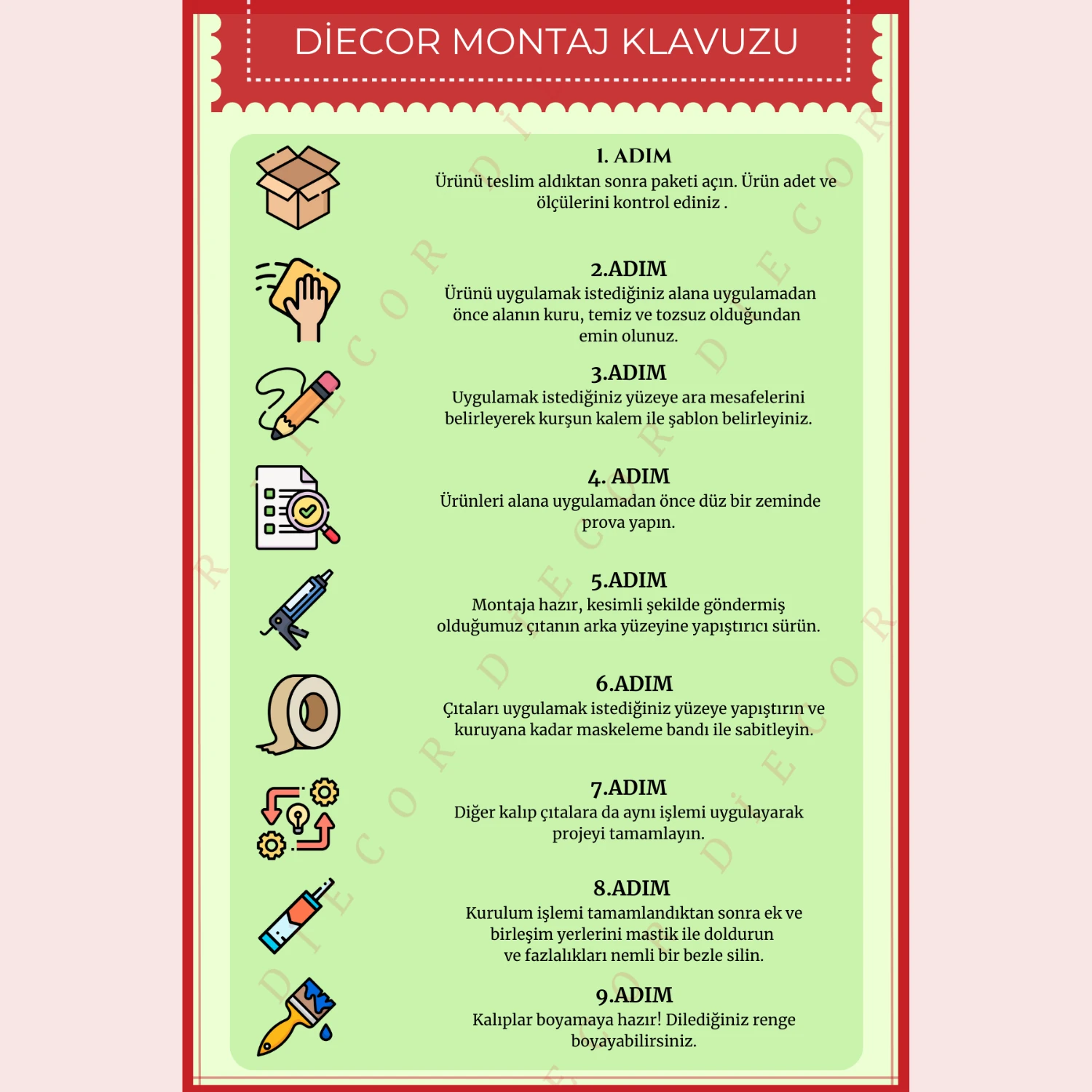 Dekoratif Boyanabilir Montaja Hazır 4cm Modern Duvar Çıtası Tasarımı