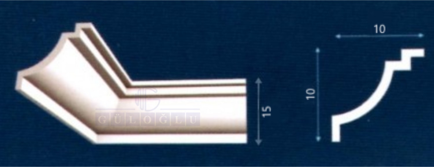 15,5 cm Kartonpiyer STROPIYER-1025