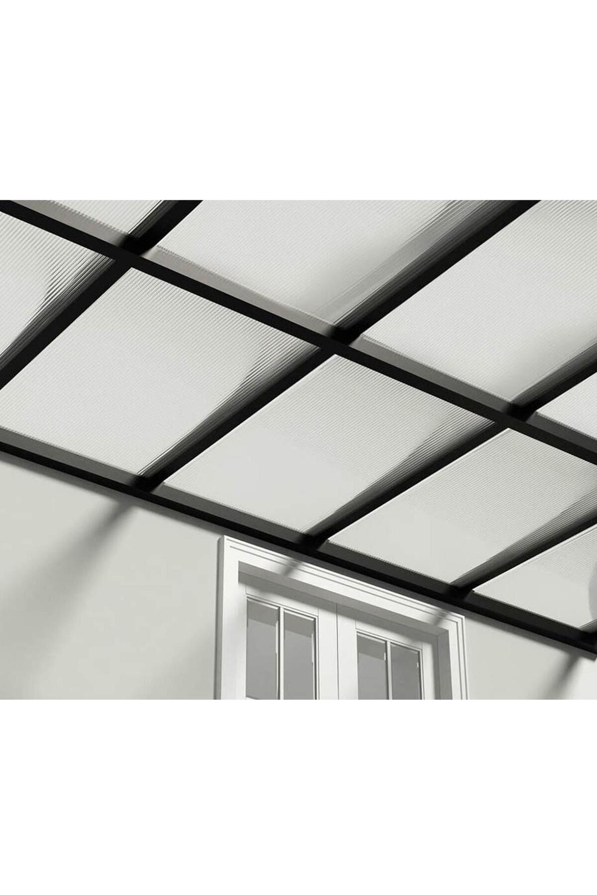 10mm Beyaz Polikarbon Levha Sera Pergole Sundurma Çatı Kaplama 120x210cm