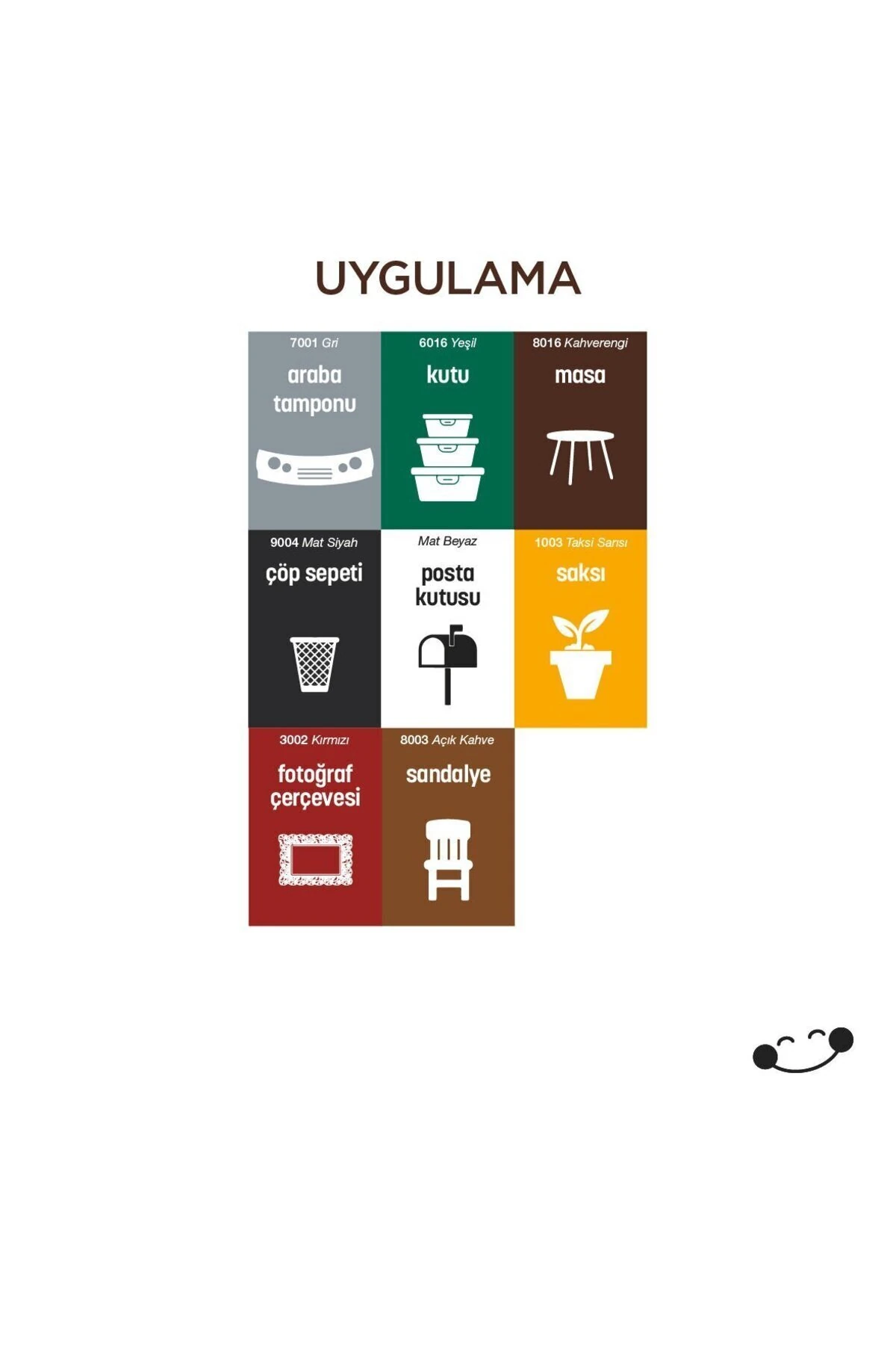 Plastik Yuzey Sprey Kahverengı Ral8016