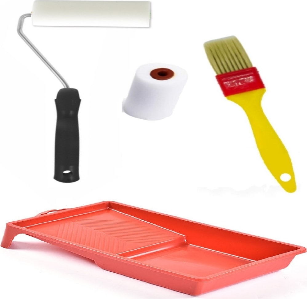 Sünger Rulo Fırça Boya Kabı Set