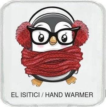 Atkılı Penguen Cep Sobası,el Isıtıcı,sıcak Su Torbası Pvc 10X9,5CM