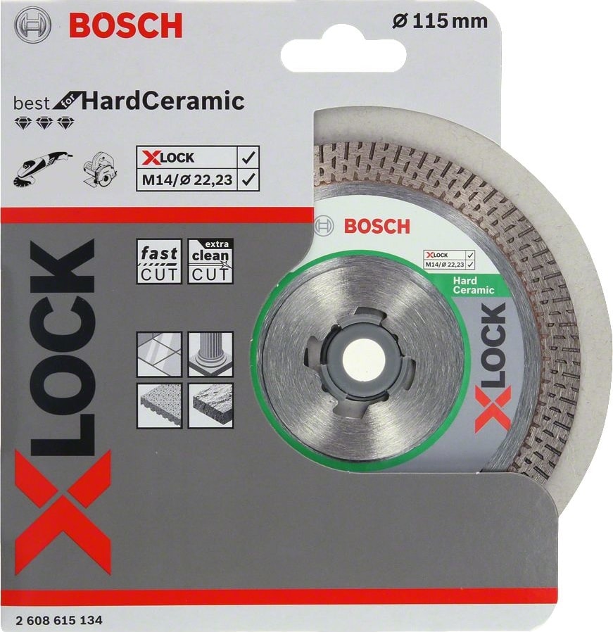 BOSCH - X-Lock - Best Serisi Sert Seramikler Için Elmas Kesme Diski 115 mm
